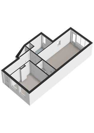 Floorplan - Magna Petestraat 9, 9741 CE Groningen